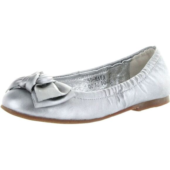 Venettini maya Silver ToddlerG flats-shoes 26 NEW - Picture 1 of 4